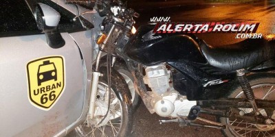 Motociclista sem CNH colide em lateral de carro que avançou a via preferencial, em Rolim...