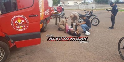 Motociclista sofre fratura exposta na perna após colisão com caminhão em Rolim de...