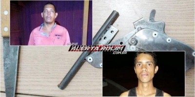 Dois suspeitos de prática de roubos são presos pela Polícia Militar em Rolim de Moura