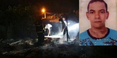 Homem de 36 anos morre carbonizado após residência pegar fogo em Jaru
