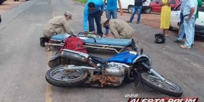 Rolim de Moura: Motorista sem habilitação causa acidente na RO-010 e deixa motociclista...