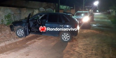 Trio tenta matar homem a tiros e, durante fuga, se envolve em acidente em Porto Velho