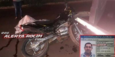 Motociclista morre após bater na traseira de carreta estacionada, em Rolim de Moura