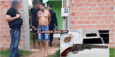 Trabalho conjunto entre PM e PC prende suspeito de tráfico de drogas em Rolim de Moura