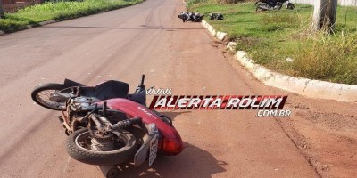 Colisão entre motos resulta em duas vítimas, em Rolim de Moura