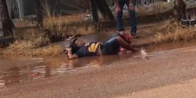 Motociclista tem pé decepado em grave acidente de trânsito em Porto Velho; veja o vídeo