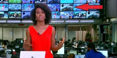 Cena de sexo é exibida ao fundo no telão do Jornal Hoje e internet não perdoa; veja o...