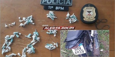 Casal é preso pelas polícias Civil e Militar por tráfico de drogas e veículo furtado...