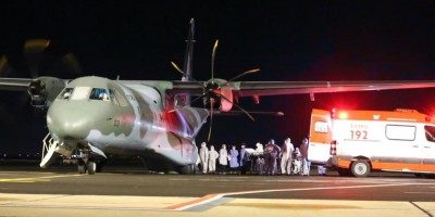 Nove pacientes com Covid-19 vindos de Rondônia chegam para internação no Rio Grande do...