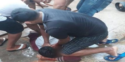População detém assaltante que tentava fugir após roubo de moto em Porto Velho