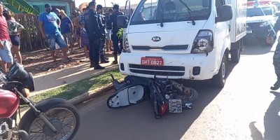 Suspeitos roubam motoneta Biz e, na fuga, se envolvem em grave acidente em Porto Velho