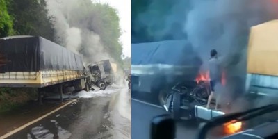Filho morre após bater na traseira de carreta que era conduzida pelo próprio pai; veja...