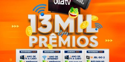 13 anos: Promoção de Aniversario da Rolim Net premiou vários clientes no fim de ano; o...