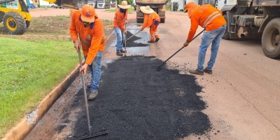 DER realiza recuperação de trechos das Av. Norte Sul e Av. 25 de Agosto, no perímetro...