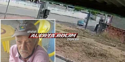 Vídeo mostra momento em que idoso é atropelado em Santa Luzia
