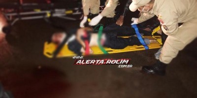 Idoso é socorrido em estado grave após ser atropelado por moto na RO-010 em Rolim de...