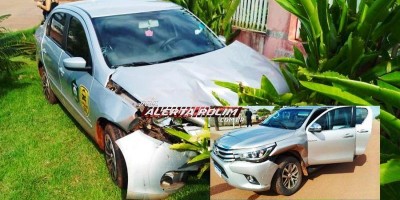Acidente entre dois carros é registrado nesta segunda-feira (01) em Rolim de Moura