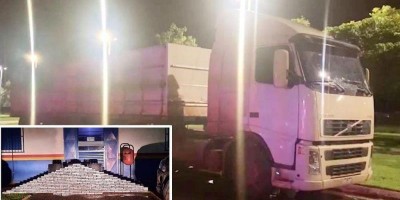 Carreta com placas de Rolim de Moura é apreendida no MT com 245 kg de cocaína; veja o...
