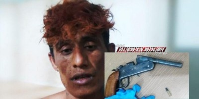 Bandido armado leva surra de populares durante roubo a duas mulheres em Rolim de Moura