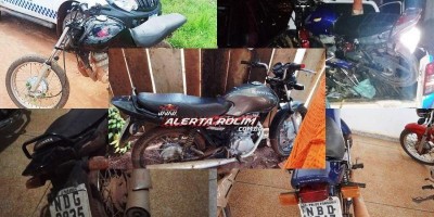 Polícia Militar recupera 05 motocicletas roubadas em Rolim de Moura