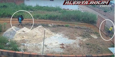 Dupla é flagrada câmera de segurança enquanto furtavam TV no Jequitibá em Rolim de...