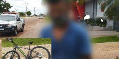 Policial militar de folga prende suspeito momentos após furtar uma bicicleta em Rolim de...