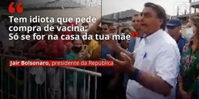 Bolsonaro, que ano passado disse que não iria atrás de imunizante contra covid, diz:...