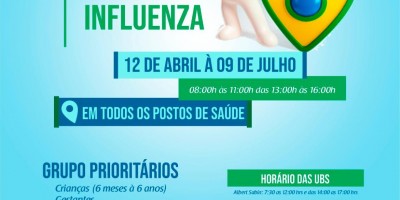 Grupos prioritários já podem receber a vacina contra a gripe em Rolim de Moura