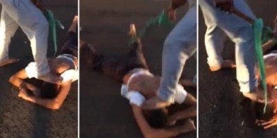 Marido é surrado por populares após atacar esposa de 14 anos