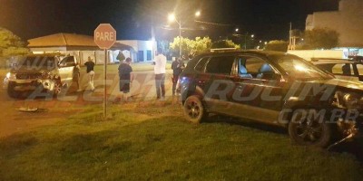 Colisão entre dois veículos é registrada pela PM nesta noite de sexta-feira em Rolim...