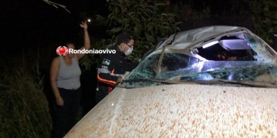 Mulheres ficam feridas após capotamento de caminhonete na BR-319 em Porto Velho