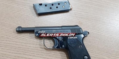Mais duas pessoas são presas com arma de fogo e munições pela PM em Rolim de Moura