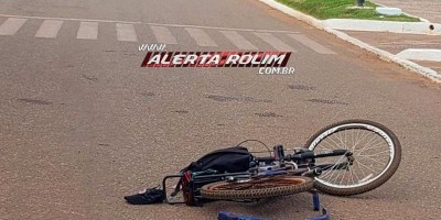 Rolim de Moura: Condutor de bicicleta motorizada sofre queda e fratura exposta no pé