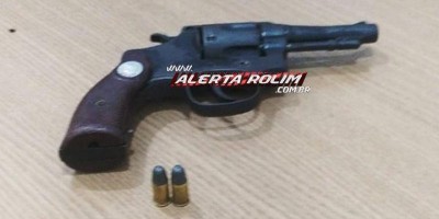 Suspeito de roubos é preso com arma de fogo pela polícia em Rolim de Moura