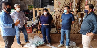 Prefeito de Alta Floresta visita Recicoop de Rolim de Moura