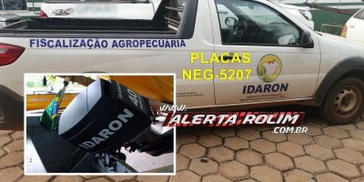 Carro, motor de popa e outros objetos foram furtados da IDARON durante a madrugada em...