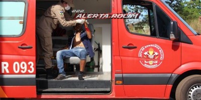 Colisão entre carro e moto deixa dois feridos nesta manhã de segunda-feira em Rolim de...
