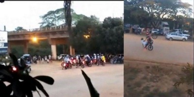 Sem policiamento, populares promovem algazarra em Jaru; veja o vídeo