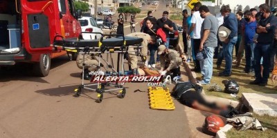 Casal perde a vida em grave acidente entre moto e carro no centro de Rolim de Moura nesta...