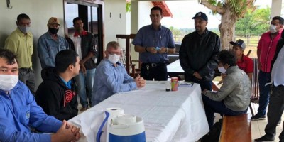 Prefeito Aldo Júlio participa de reunião com produtores rurais e com deputado Expedito...