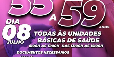 Prefeitura de Rolim de Moura retorna vacinação contra covid-19 para pessoas com 55 a 59...
