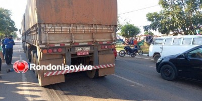Motociclista morre após ser arrastado por carreta em Porto Velho