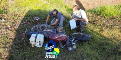 Motociclista morre após perder o controle de moto na rotatória do Anel Viário de...