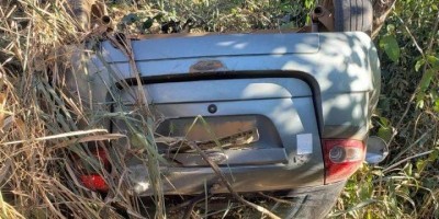 Homem fica gravemente ferido após capotar veículo na RO-133 em Machadinho D'Oeste