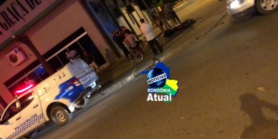 Ji-Paraná: Condutor de carro colide em motociclista e foge em prestar socorro