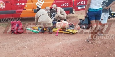 Motociclista fratura a perna após cachorro avançar em moto e causar queda em Rolim de...