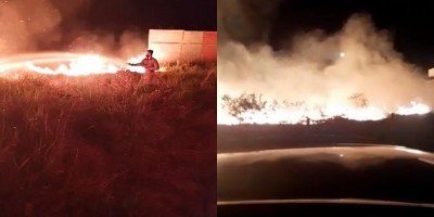 Rolim de Moura: Incêndio de grandes proporções em loteamento causou risco e transtorno...