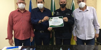 Rolim de Moura: PM recebe menção honrosa da prefeitura por apoio nas ações de combate...