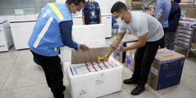 Rondônia recebe nova remessa com 37,8 mil doses de vacinas contra covid-19