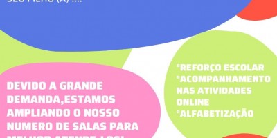 ROLIM DE MOURA: Matriculas abertas na APRENDA MAIS reforço escolar 